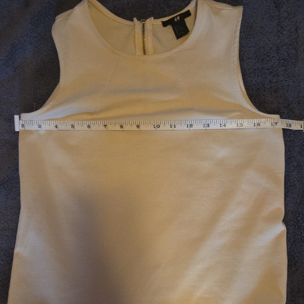 H&M Cream Sleeveless Midi Dress - Picture 5 of 6